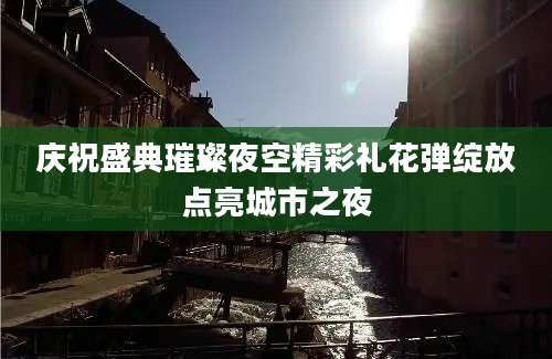 庆祝盛典璀璨夜空精彩礼花弹绽放点亮城市之夜
