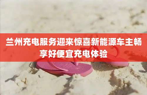 兰州充电服务迎来惊喜新能源车主畅享好便宜充电体验