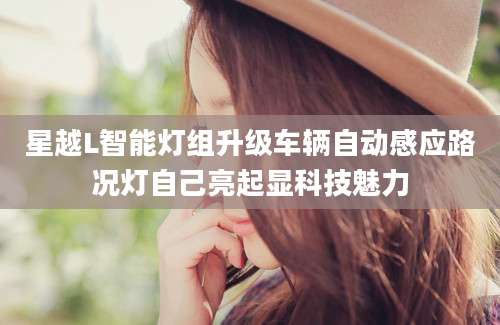 星越L智能灯组升级车辆自动感应路况灯自己亮起显科技魅力