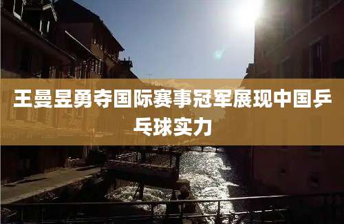 王曼昱勇夺国际赛事冠军展现中国乒乓球实力