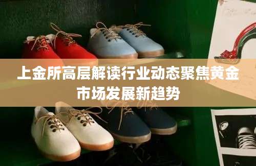 上金所高层解读行业动态聚焦黄金市场发展新趋势