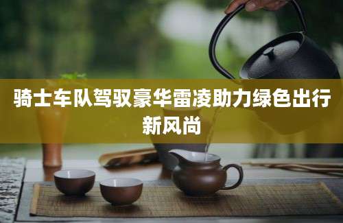 骑士车队驾驭豪华雷凌助力绿色出行新风尚