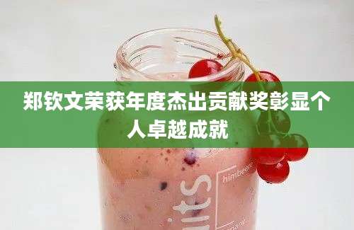 郑钦文荣获年度杰出贡献奖彰显个人卓越成就