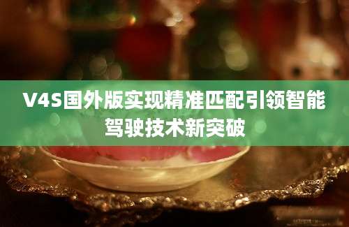 V4S国外版实现精准匹配引领智能驾驶技术新突破