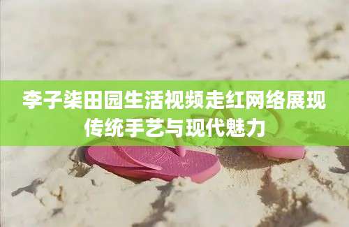 李子柒田园生活视频走红网络展现传统手艺与现代魅力