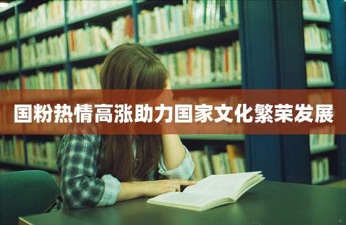 国粉热情高涨助力国家文化繁荣发展