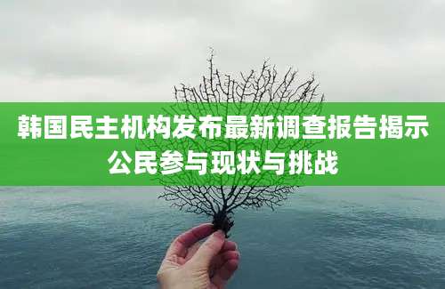 韩国民主机构发布最新调查报告揭示公民参与现状与挑战