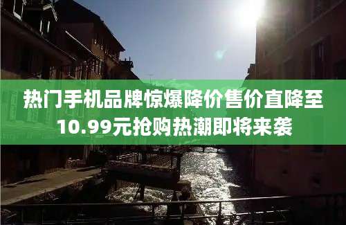 热门手机品牌惊爆降价售价直降至10.99元抢购热潮即将来袭