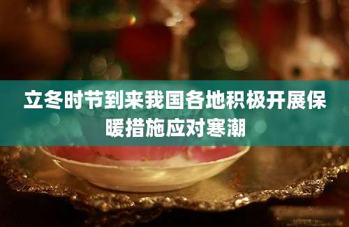 立冬时节到来我国各地积极开展保暖措施应对寒潮