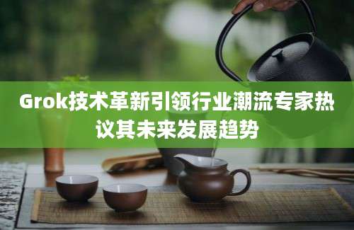 Grok技术革新引领行业潮流专家热议其未来发展趋势