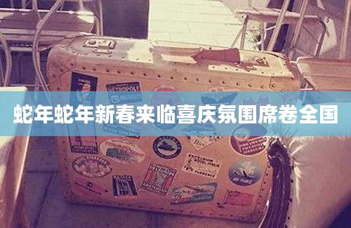 蛇年蛇年新春来临喜庆氛围席卷全国