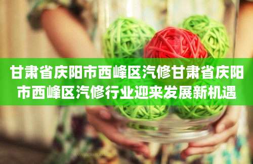 甘肃省庆阳市西峰区汽修甘肃省庆阳市西峰区汽修行业迎来发展新机遇