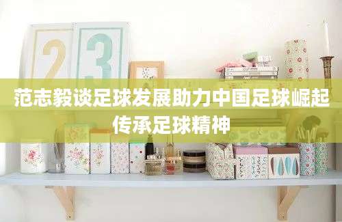 范志毅谈足球发展助力中国足球崛起传承足球精神