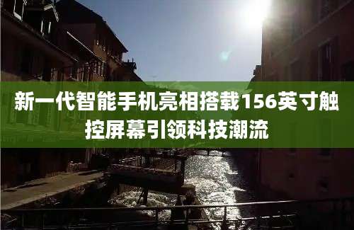 新一代智能手机亮相搭载156英寸触控屏幕引领科技潮流