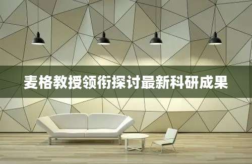 麦格教授领衔探讨最新科研成果