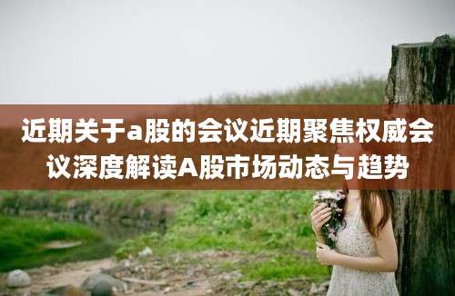 近期关于a股的会议近期聚焦权威会议深度解读A股市场动态与趋势