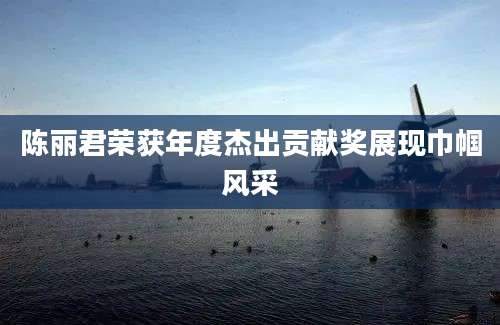 陈丽君荣获年度杰出贡献奖展现巾帼风采