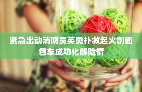 紧急出动消防员英勇扑救起火副面包车成功化解险情