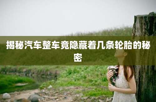 揭秘汽车整车竟隐藏着几条轮胎的秘密