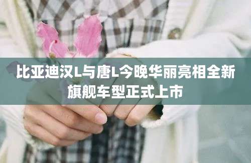比亚迪汉L与唐L今晚华丽亮相全新旗舰车型正式上市