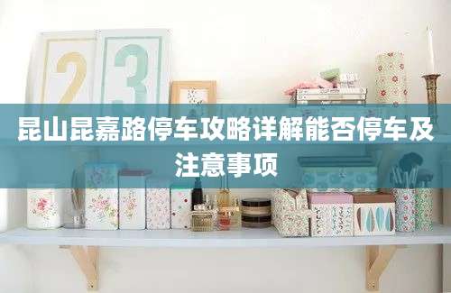 昆山昆嘉路停车攻略详解能否停车及注意事项