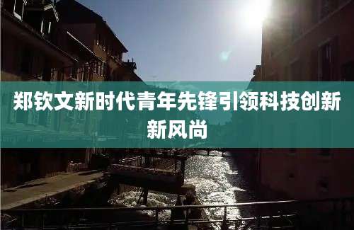 郑钦文新时代青年先锋引领科技创新新风尚